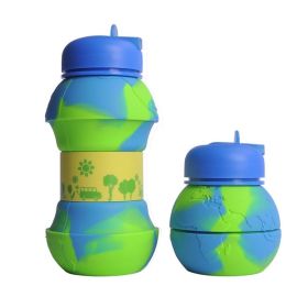 Collapsible Water Bottles for Outdoor Sports - 550ML Leakproof Design (Capacity: 550ML, Color: D)