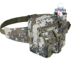 1pc Mens Adjustable Denim Camouflage Large Capacity Zipper Waist Bag