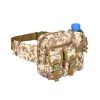 Tactical Waist Bag Denim Waistbag With Water Bottle Holder For Outdoor Traveling