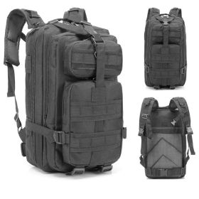 Mens 30L Compact Outdoor Sports Mountaineering Hiking Camping Backpack (Color: Black)