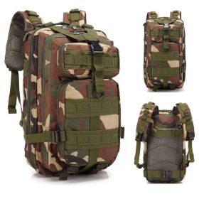 Mens 30L Compact Outdoor Sports Mountaineering Hiking Camping Backpack (Color: Jungle Camouflage)