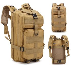 Mens 30L Compact Outdoor Sports Mountaineering Hiking Camping Backpack (Color: Khaki)