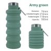 Retractable Water Bottle for Outdoor Sports - 500ml Portable Design