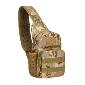 Military Tactical Shoulder Bag Trekking Chest Sling Bag Nylon Backpack For (Color: CP, material: Nylon)