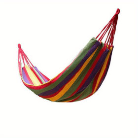 1pc Outdoor Swing Sleeping Double Indoor Rocking Bed for Adults (Color: Red)