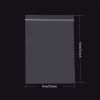 100 Pcs Plastic Resealable Zipper Bags for Restaurant Supplies