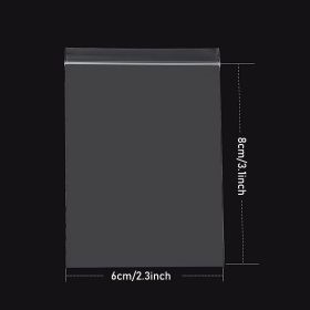 100 Pcs Plastic Resealable Zipper Bags for Restaurant Supplies (size: 3.1inch*2.3inch)