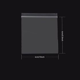 100 Pcs Plastic Resealable Zipper Bags for Restaurant Supplies (size: 2.3inch*1.5inch)