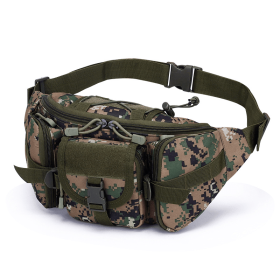 Men's Waterproof Nylon Fanny Pack With Adjustable Belt Tactical Sport Arm (Color: Conglin digital)