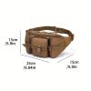 Men's Waterproof Nylon Fanny Pack With Adjustable Belt Tactical Sport Arm