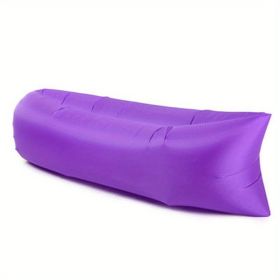 Camping Inflatable Sofa Lazy Bag 3 Season Ultralight Down Sleeping Bag Air (Color: Purple)