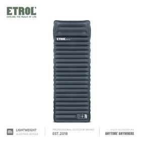 Camping Sleeping Pad Inflatable Sleeping Mat With Pillows Waterproof (Color: Dark Blue)