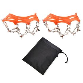 1pair 13-tooth Ice Cleats Crampons Non-slip Shoes Cover for Winter (size: M)