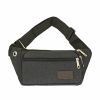 1pc Unisex Multifunctional Canvas Waist Bag Fanny Pack for Outdoor Activities