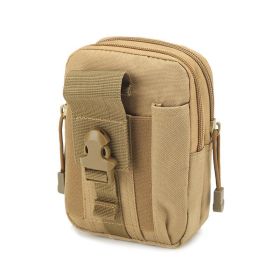 Waist Pouch Portal Waist Bag For Camping Travel Running (Color: Khaki)