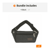 1pc Unisex Multifunctional Canvas Waist Bag Fanny Pack for Outdoor Activities