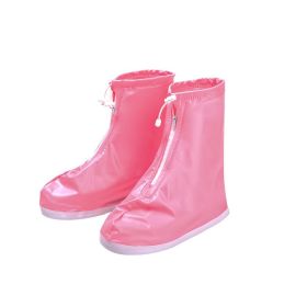 Rain Shoe Covers Waterproof Shoe Covers for Men Women Reusable Galoshes (Color: pink, size: M)
