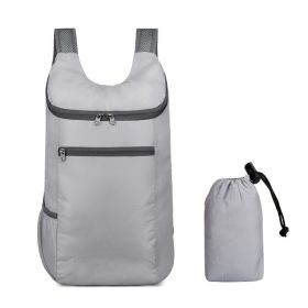 Outdoor Sports Bag for Camping Hiking Mountaineering (Color: Gray)