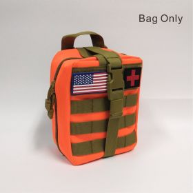 MOLLE Tactical First Aid Bag Detachable Medical Kit with Emergency Supplies (Color: Orange)
