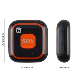 V28 Mini Smart Kids GPS Tracker Two Way Audio Communication Talking Clock (colour: oranger)