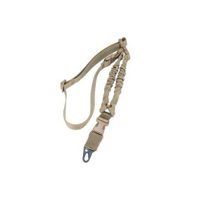 Tactical Single Point Harness Rope Sling Nylon Adjustable Shoulder Strap (Color: Khaki)
