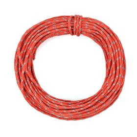 Reflective Nylon Wind Rope Cord for Tent Guyline and Outdoor Use - 50ft (Color: Red)