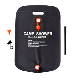 Outdoor Portable PVC Shower Bag Water Bag Camping Hiking Accessories (Capacity: 20L)