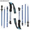 KORAMAN Collapsible Trekking Poles – Adjustable 37-43" Lightweight Hiking Sticks