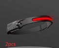 COB LED Induction Riding Headlamp Flashlight USB Rechargeable Waterproof