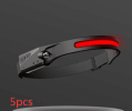 COB LED Induction Riding Headlamp Flashlight USB Rechargeable Waterproof