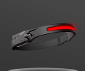 COB LED Induction Riding Headlamp Flashlight USB Rechargeable Waterproof