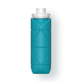 Durable Collapsible Water Bottles, BPA Free Silicone  (Color: Blue)