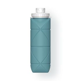 Durable Collapsible Water Bottles, BPA Free Silicone  (Color: Green)