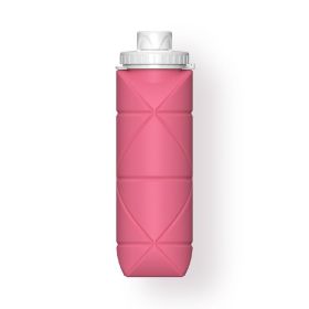 Durable Collapsible Water Bottles, BPA Free Silicone  (Color: pink)