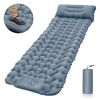 Outdoor Camping Sleeping Pad Inflatable Mattress With Pillows Ultralight Air