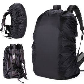 Waterproof Backpack Rain Cover Upgraded Triple Waterproofing With Adjustable (Color: Black, size: M)