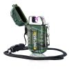 1pc Waterproof Windproof Lighter USB Rechargeable Dual Arc Lighter