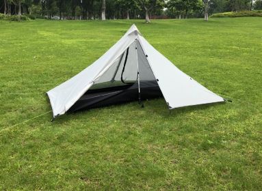 UltraLight 1 to 2 People Outdoor Camping Tent (Color: White)