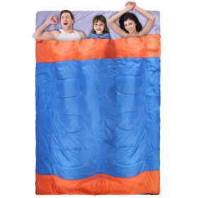 Lightweight Water-Resistant Sleeping Bag for Adults and Kids (Color: 3-Person)