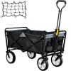 Collapsible Wagon Cart Folding Wagon Cart 176 lbs Load Beach Wagon OverSized