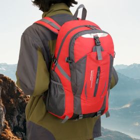 Waterproof Daypack for Hiking and Travel Adventures (Color: Red)