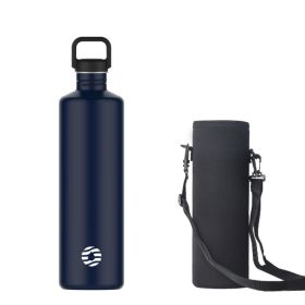 2L Stainless Steel Water Bottle, Single Wall  (Color: Blue)