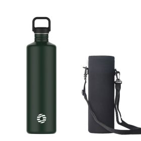 2L Stainless Steel Water Bottle, Single Wall  (Color: Green)