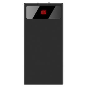 Ultra Thin 20000mAh Power Bank, Dual USB Phone Charger  (Color: Black)