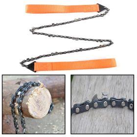 11/33 Teeth Survival Chain Saw Hand Steel Wire Saw for Outdoor Use (Teeth Per Inch: 11 Teeth)