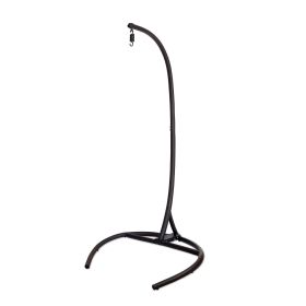 Hammock Chair Stand(Stand Only) C Stand for Hanging Egg Chair/Swing Chair (Color: Black)