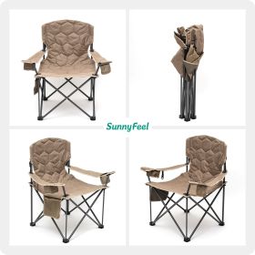 XXL Oversized Camping Chair Heavy Duty 500 LBS for Big Tall People (Color: kachi)