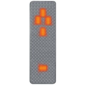 Heated Sleeping Bag Liner PoweRed By USB Plug Power Bank (Color: Gray)