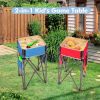Folding Camping Tables with Large Storage Sink, 2 Pieces 