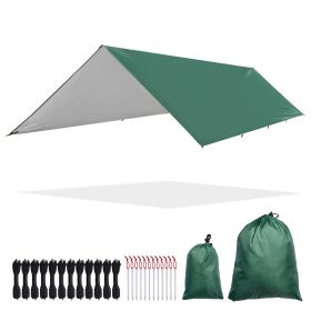 Camping Tent Tarp (Color: Green)